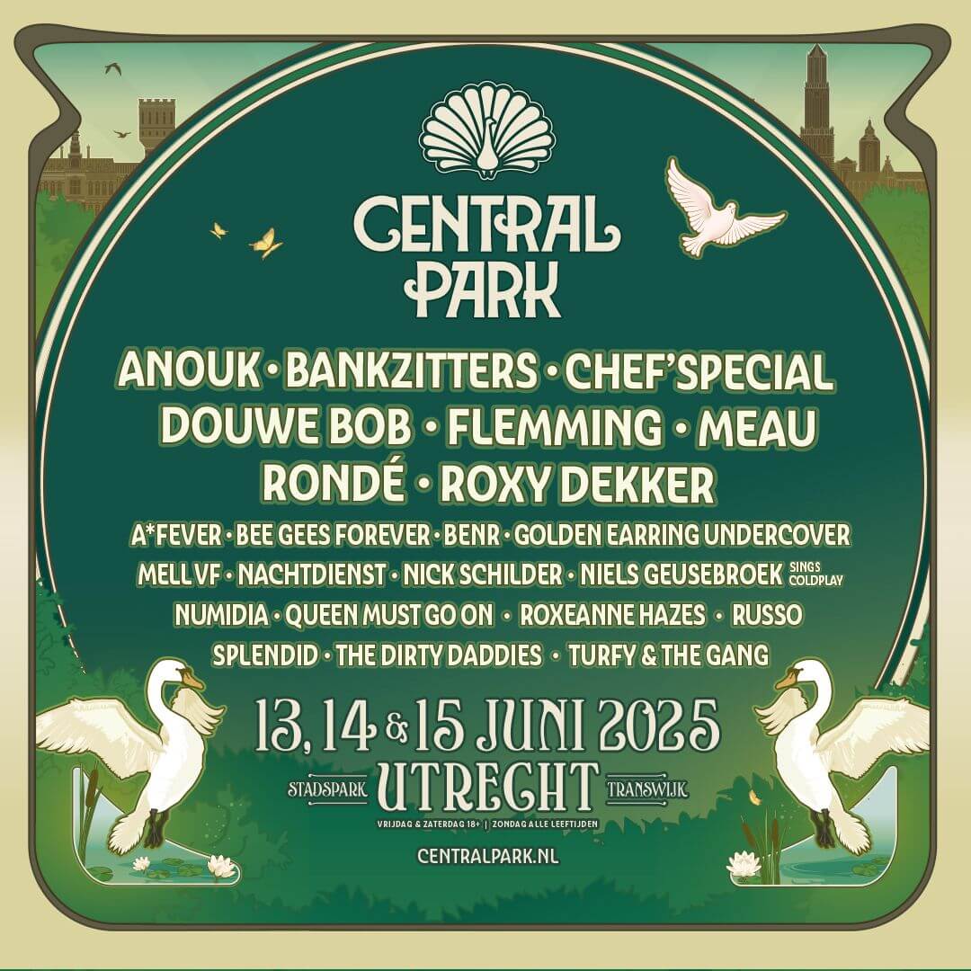 Tickets Central Park Festival 13, 14 & 15 juni 2025 Utrecht